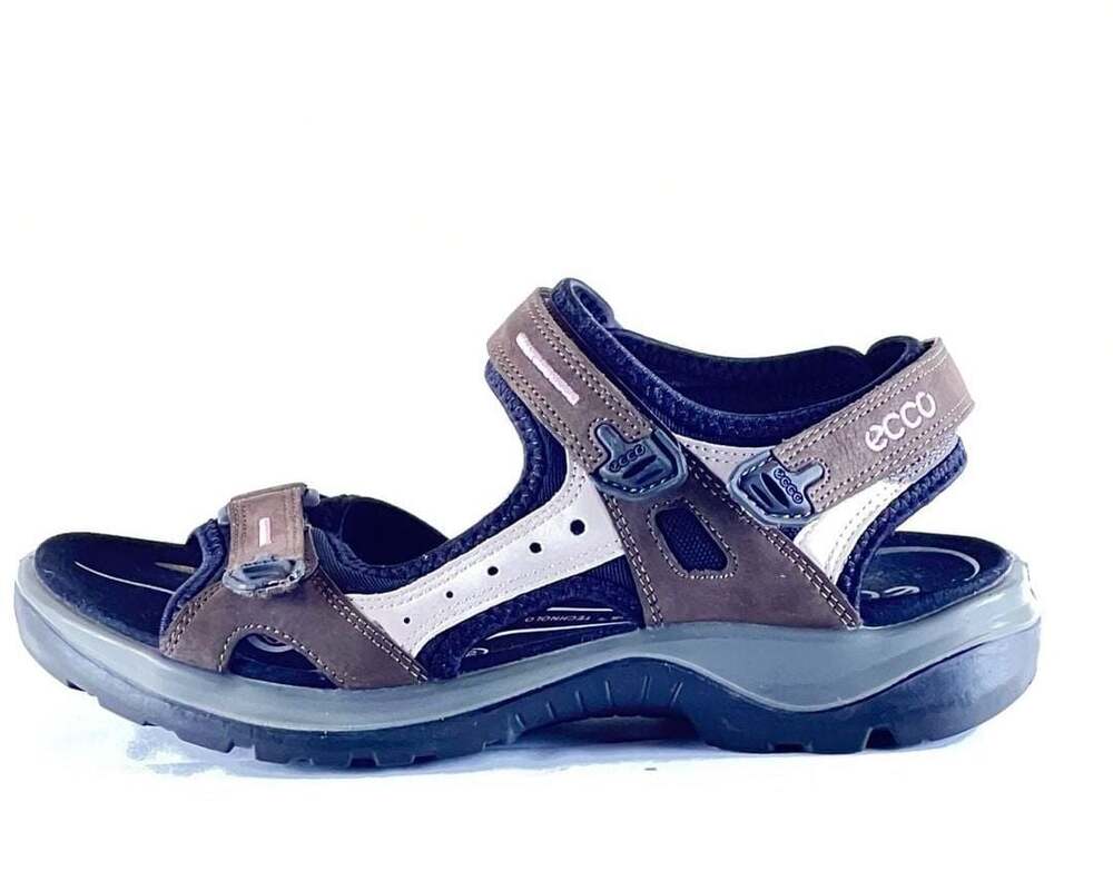 ECCO Receptor Women’s US 8-8.5 EU 39 Brown Leather Hiking Walking Sandals